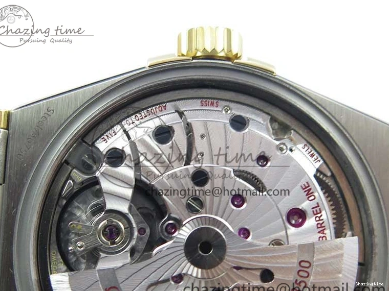 0208 Stylish Constellation 38mm SS RG VSF 1:1 Best Edition WhiteTextured Dial on SS RG Bracelet A8500 Super Clone 7921